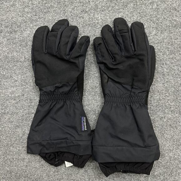 Patagonia Other - Patagonia Gloves Mens Medium Black Nylon Leather Palm Snow Ski Winter Waterproof